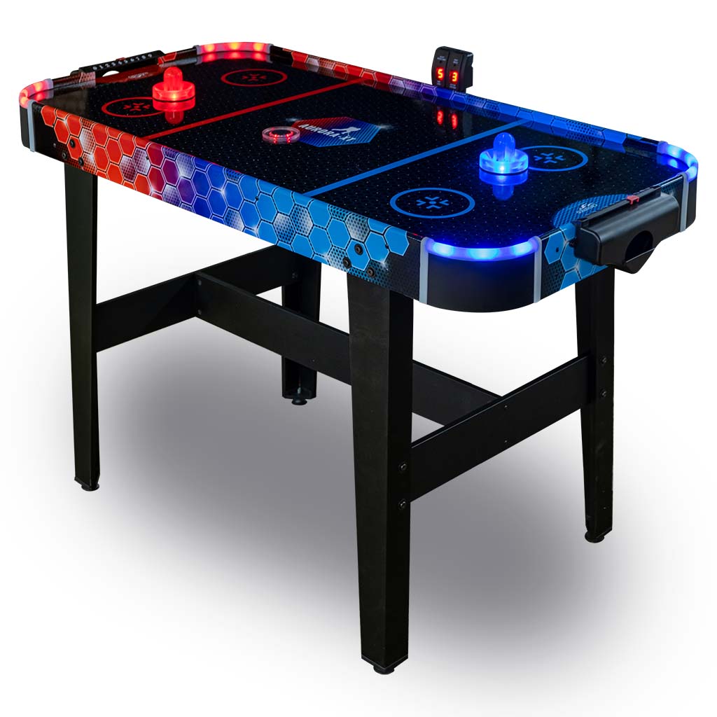 Carromco Air-Hockeytisch  Fire vs. Ice mit LED-Pucks & Pusher