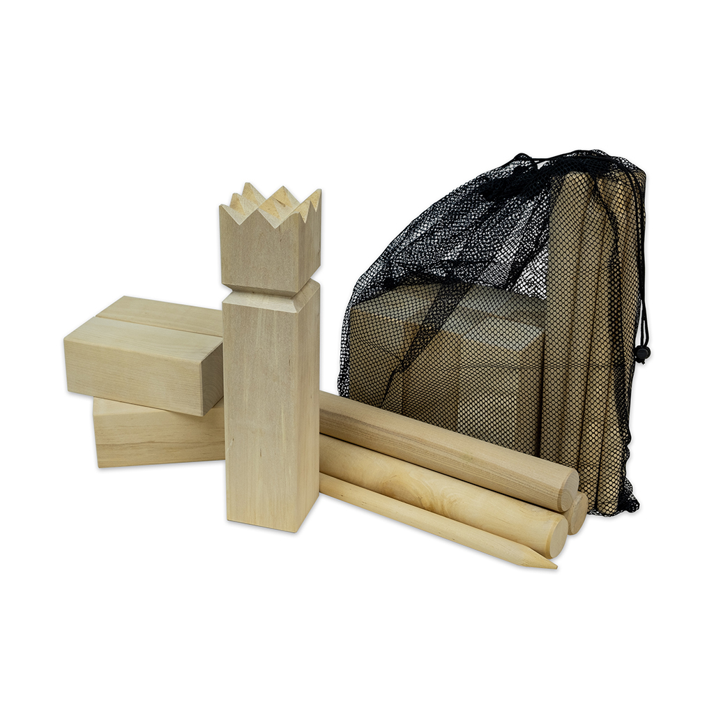 Carromco Spiel Wikingerschach - Kubb Schwedenschach Set, Wikinger Spiel