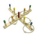 Carromco Spiel Wikinger Ringwurfspiel, Outdoor Spielzeug, Gartenspiel aus Holz