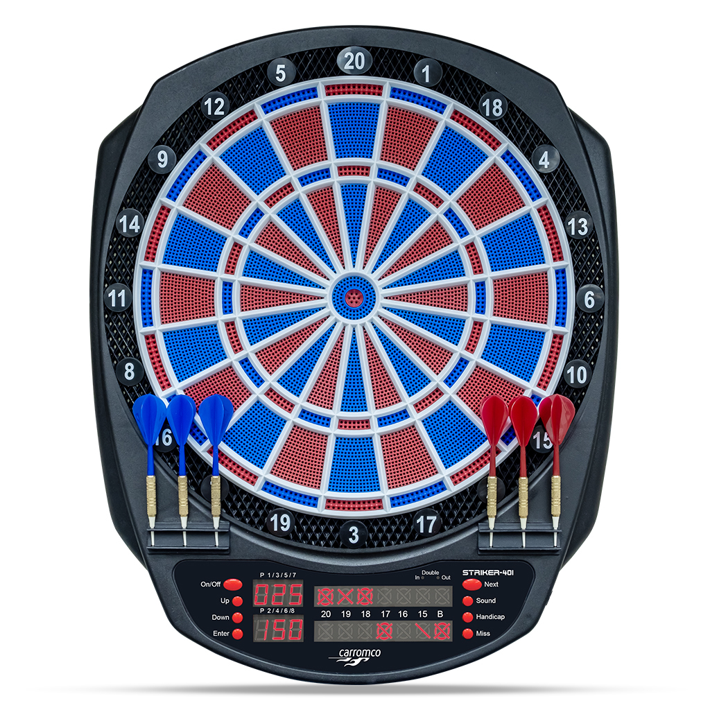 Carromco Zielscheibe Dartscheibe elektronisch Striker-401 – Softdartboard, Dart