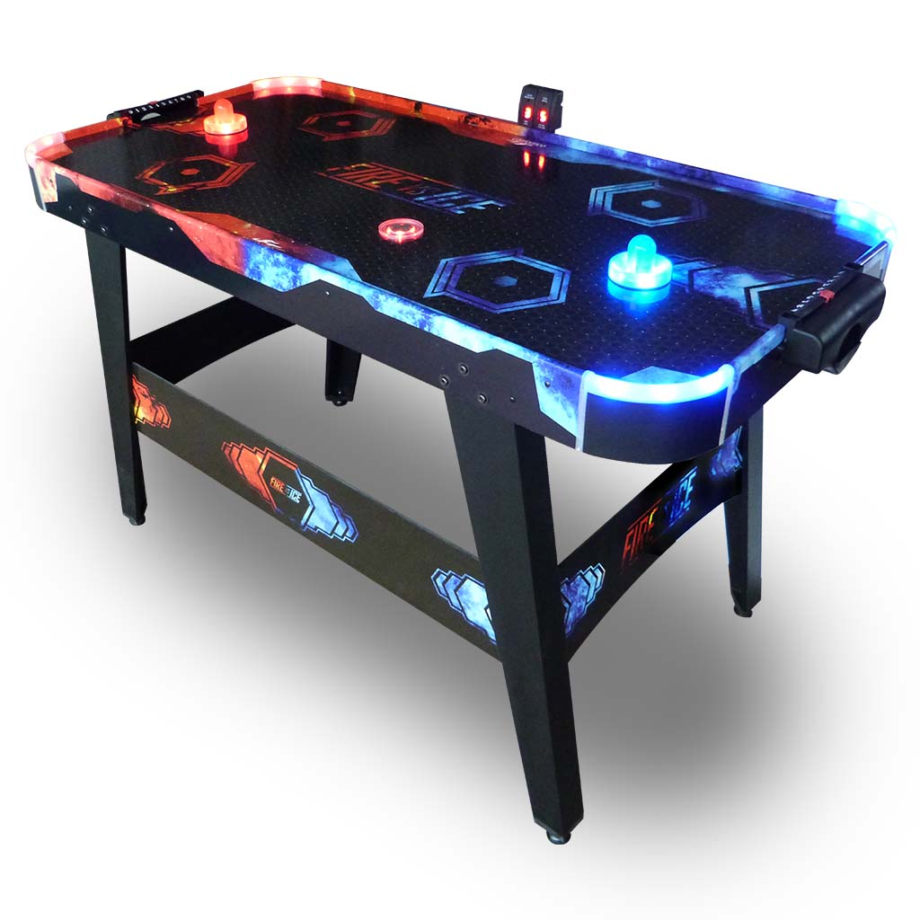Carromco Air-Hockeytisch  Fire vs. Ice mit LED-Pucks & Pusher