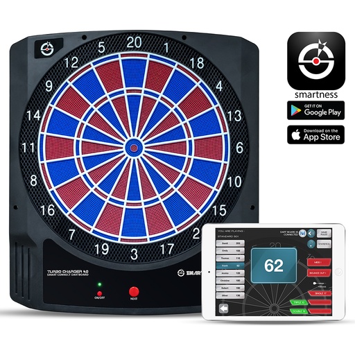 [94014] Turbo Charger 4.0 smarte Dartscheibe mit App | Carromco