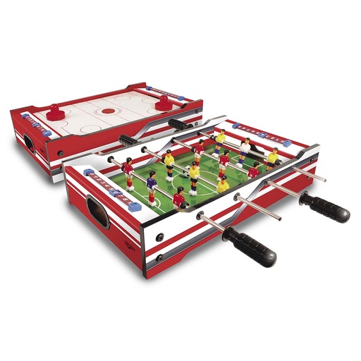 [06002] Carromco Multifunktionstisch Flip-XM 2 in 1 Multigame Spieltisch - Kicker & Gleithockey 
