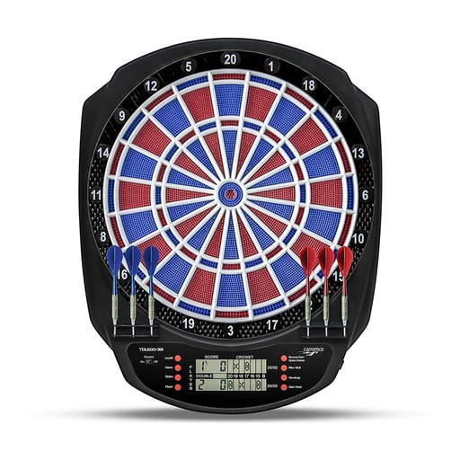 [92019] Carromco Zielscheibe TOLEDO-301 elektronisches Dartboard - Dartscheibe mit LCD Display
