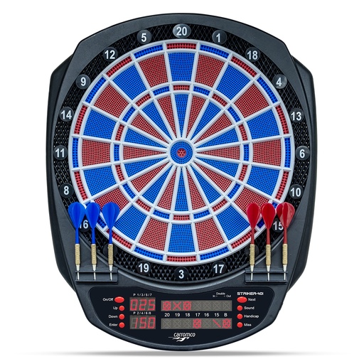 [92446] Carromco Zielscheibe Dartscheibe elektronisch Striker-401 – Softdartboard, Dart