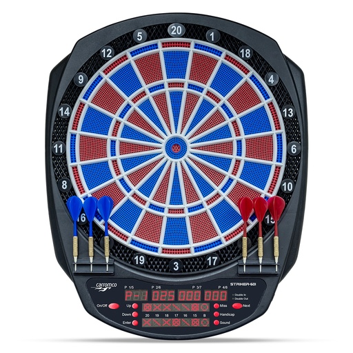 [92646] Striker-601 elektronische Dartscheibe | 2-Loch Abstand | Carromco