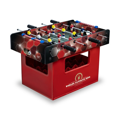 [05004R] Carromco Mini-Tischkicker Bierkistenkicker Rote Waben – Kicker Tischauflage