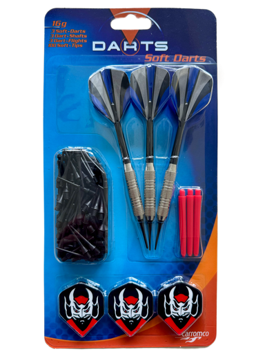 [89556] Carromco Softdarts 3 Dartpfeile mit Ersatzspitzen, Zubehör für E-Dart